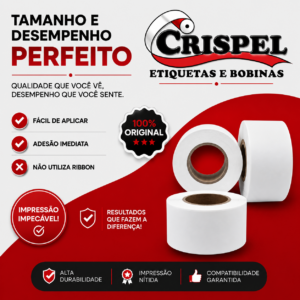 ETIQUETA 40X40 TÉRMICO cx 6 unidades